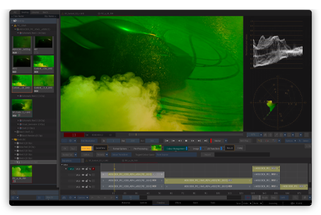 Open laptop with graphics