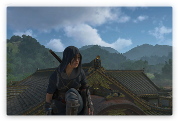 Open laptop with graphics