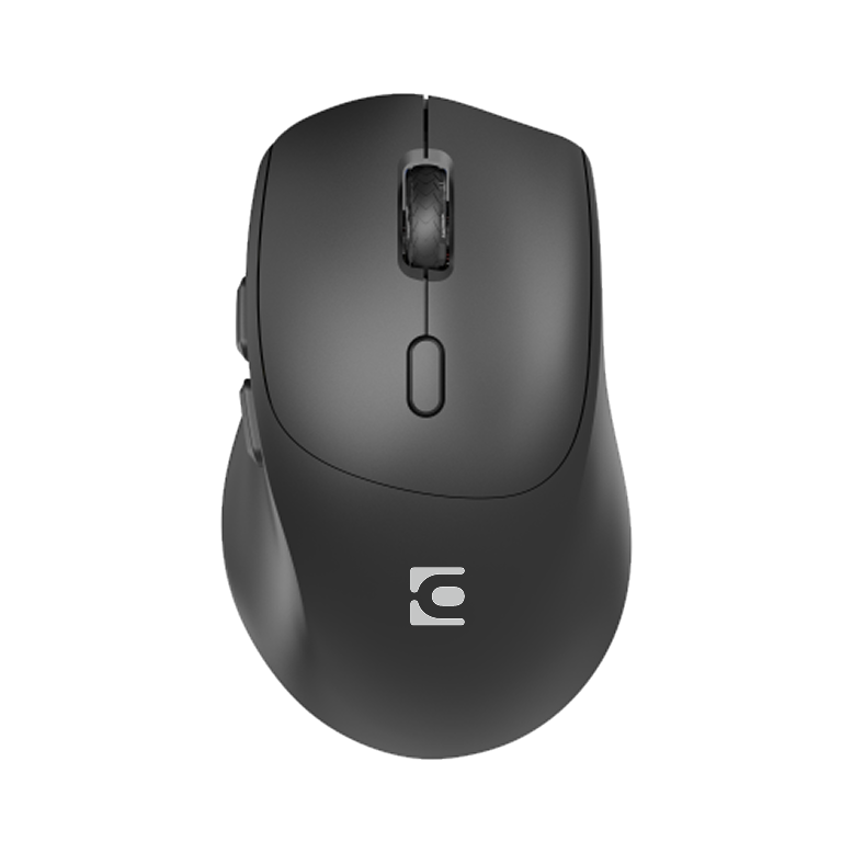 Cynix wireless mouse floating above a podium