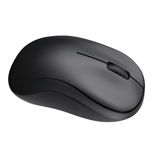 Wireless mouse angled side view